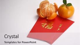  Presentation with lunar new year - Amazing theme having the chinese new year backdrop and a light gray colored foreground