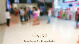  Presentation with blur abstract people people - Slide deck featuring the cinema premiere movie background and a cream colored foreground