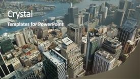  Presentation with sydney - Beautiful slides featuring the city centre sydney backdrop and a gray colored foreground