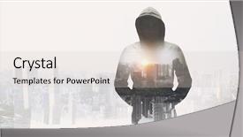  Presentation with violence - Presentation consisting of the city mixed media background and a lemonade colored foreground