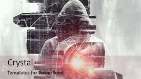  Presentation with violence - Colorful slide deck enhanced with the city mixed media backdrop and a coral colored foreground