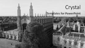  Presentation with city of chicago aerial view - Amazing theme having the city of cambridge backdrop and a  colored foreground