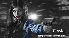  Presentation with red white blue - Cool new theme with the city of sin backdrop and a dark gray colored foreground