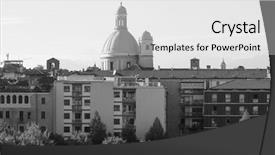  Presentation with black church - PPT theme enhanced with the city of turin background and a  colored foreground