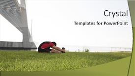  Presentation with athlete - Audience pleasing slides consisting of the city park warming backdrop and a white colored foreground