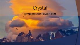  Presentation with chile - PPT theme enhanced with the clouds flying flock background and a  colored foreground