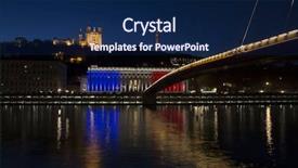  Presentation with france flag - Slide deck consisting of the colors of france background and a navy blue colored foreground