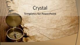  Presentation with old compass antique paper - PPT layouts consisting of the compass on old background and a  colored foreground