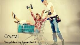  Presentation with credit repair - Cool new slide set with the construction and repair backdrop and a soft green colored foreground