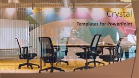  Presentation with entrepreneurial - Presentation design featuring the-contemporary-setting background and a coral colored foreground