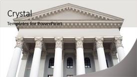  Presentation with corinthian - Presentation theme enhanced with the corinthian order building background and a light gray colored foreground