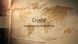  Presentation with old map - Slide deck consisting of the corrugated old paper background and a coral colored foreground