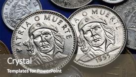  Presentation with che - Slide set consisting of the cuban three peso background and a gray colored foreground