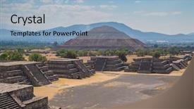  Presentation with archaeological - PPT layouts enhanced with the dead at teotihuacan background and a light blue colored foreground