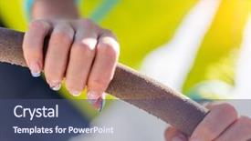  Presentation with sailing - Slide deck having the deck low depth background and a ocean colored foreground