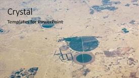  Presentation with desert - Amazing slide deck having the desert in qatar backdrop and a light gray colored foreground