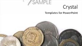  Presentation with republic dominican - Slide set consisting of the dominican one peso background and a white colored foreground