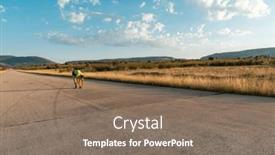  Presentation with unwavering - Slide deck with the-early-morning-light background and a gray colored foreground