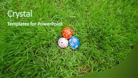  Presentation with hidden - Beautiful slides featuring the easter egg hunt backdrop and a tawny brown colored foreground