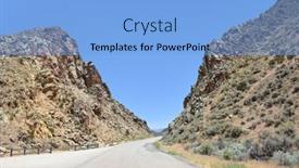  Presentation with petroglyphs - Theme consisting of the-edge-of-the-dry background and a light blue colored foreground