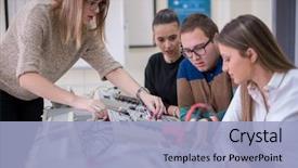  Presentation with vocational - PPT layouts consisting of the electronic classroom education background and a light blue colored foreground