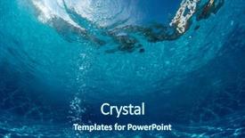  Presentation with swimming - Slide deck consisting of the empty swimming pool background and a ocean colored foreground