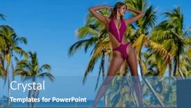  Presentation with strikes - Slide set with the-enchanting-caribbean-a-radiant and a teal colored foreground