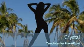  Presentation with strikes - PPT theme consisting of the-enchanting-caribbean-a-radiant background and a ocean colored foreground