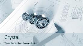  Presentation with mechanical engineering - Presentation having the engineer of mechanical background and a lemonade colored foreground