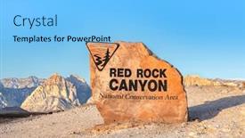  Presentation with las vegas - Theme enhanced with the-entrance-of-red-rock background and a light blue colored foreground