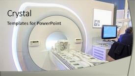  Presentation with medical equipment - Slide set consisting of the exhibition of medical background and a lemonade colored foreground