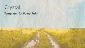  Presentation with old paper - PPT theme with the-fields-retro-background background and a light gray colored foreground
