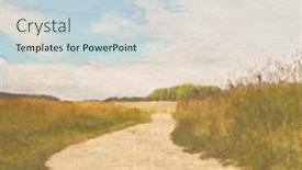  Presentation with old paper - Slide deck with the-fields-retro-background background and a lemonade colored foreground