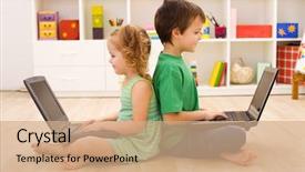  Presentation with floor - PPT theme having the floor - computer generation background and a  colored foreground