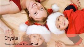  Presentation with christmas kids - Amazing slides having the floor at christmas backdrop and a  colored foreground