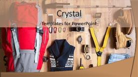  Presentation with compass - Theme having the floor for mountain background and a coral colored foreground