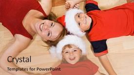  Presentation with christmas kids - Amazing theme having the floor in christmas backdrop and a  colored foreground