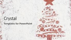  Presentation with merry christmas - PPT theme featuring the flour homemade baking background and a white colored foreground