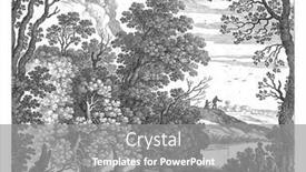  Presentation with forest stream - PPT layouts with the-foreground-a-forest-landscape background and a gray colored foreground