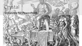  Presentation with passion christ - Theme featuring the-foreground-christ-riding background and a light gray colored foreground