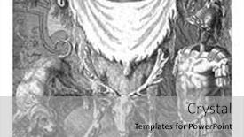  Presentation with boar - PPT theme with the-foreground-the-coat background and a light gray colored foreground