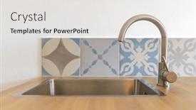  Presentation with stainless steel - Presentation theme with the-foreground background and a light gray colored foreground