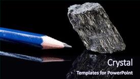  Presentation with mineral - Slide set having the form of graphite background and a wine colored foreground