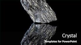  Presentation with mineral - Beautiful presentation theme featuring the form of graphite backdrop and a black colored foreground