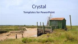  Presentation with maritime - Slide set consisting of the france charente maritime background and a sky blue colored foreground