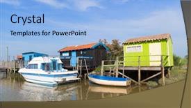  Presentation with maritime - Audience pleasing PPT layouts consisting of the france charente maritime backdrop and a light blue colored foreground