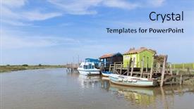  Presentation with maritime - Cool new slide deck with the france charente maritime backdrop and a light blue colored foreground