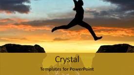  Presentation with gap - Cool new slides with the gap at sunset backdrop and a gold colored foreground