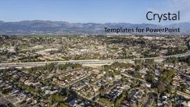  Presentation with freeway - Slide set consisting of the granada hills neighborhood background and a light blue colored foreground