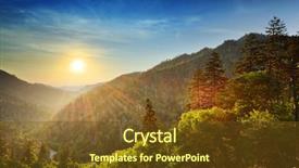  Presentation with gap - Slide set consisting of the great smoky mountain background and a tawny brown colored foreground